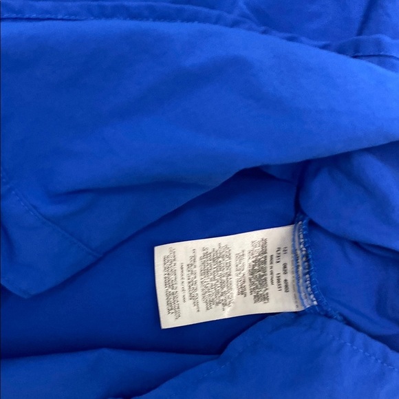 Vibrant Blue Women's Button Down Shirt - Picture 5 of 7